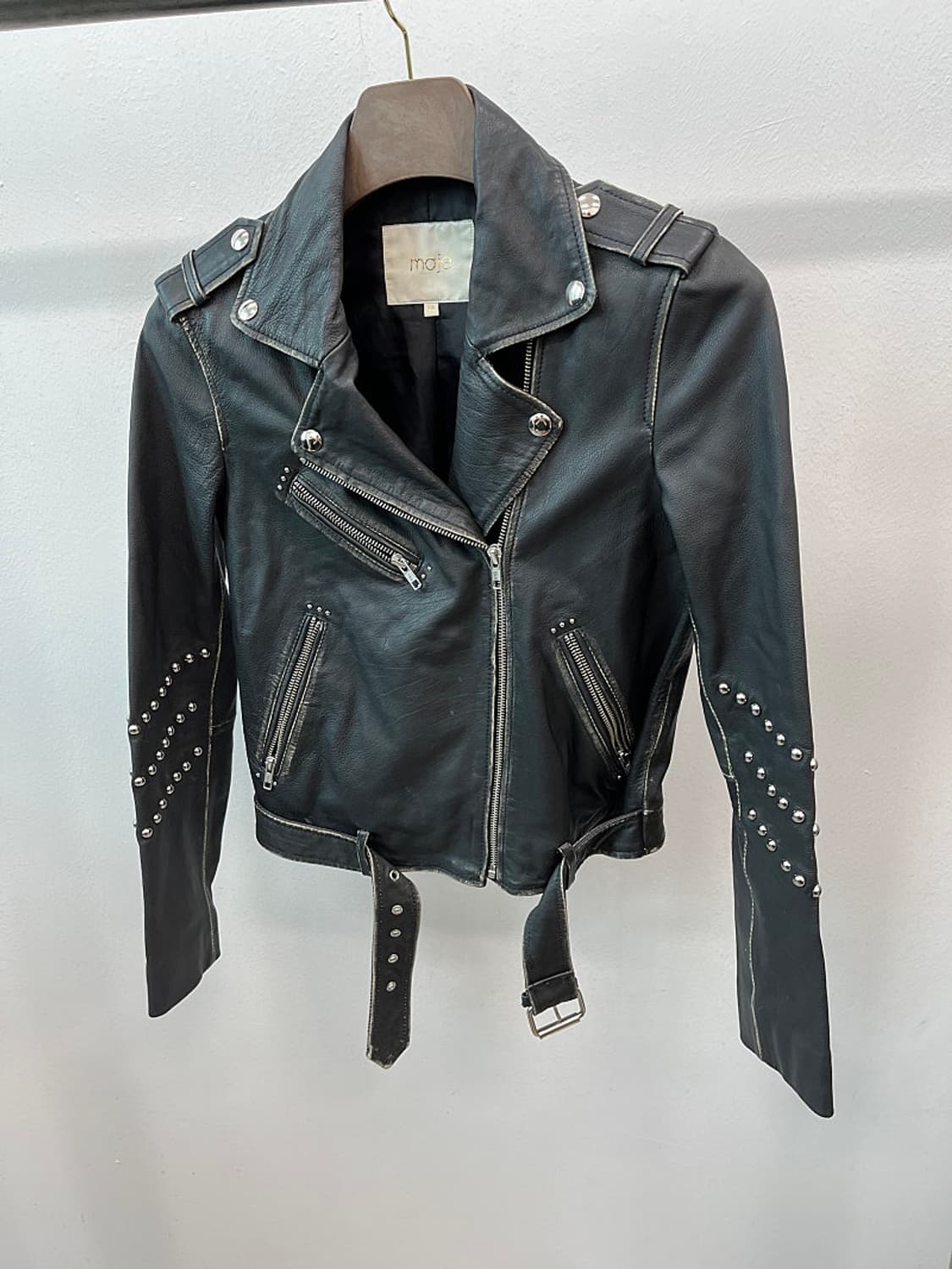 여) 마쥬 스터드 라이더자켓  상품이미지1