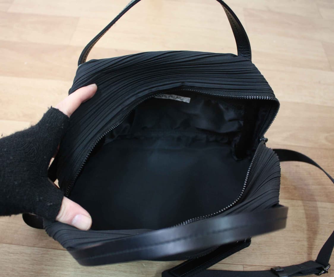 B-10522/플리츠플리즈 정품 여성용 바이어스 크로스백 상품이미지3