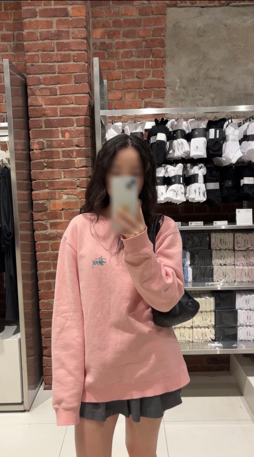 스투시 딸기우유 핑크 롱슬리브 XL 상품이미지2