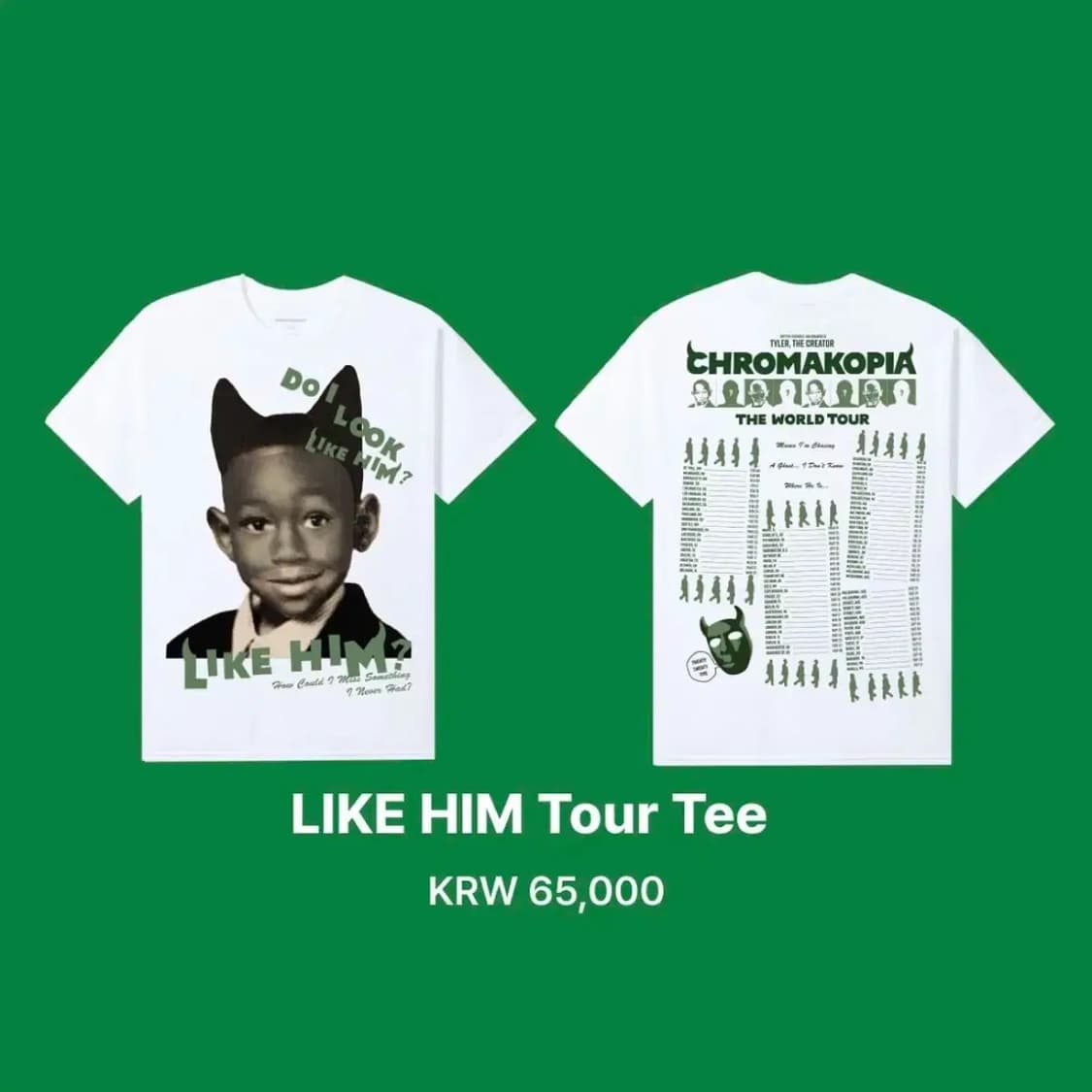 (구해요)타일러 크로마코피아 내한 머천 M 상품이미지1