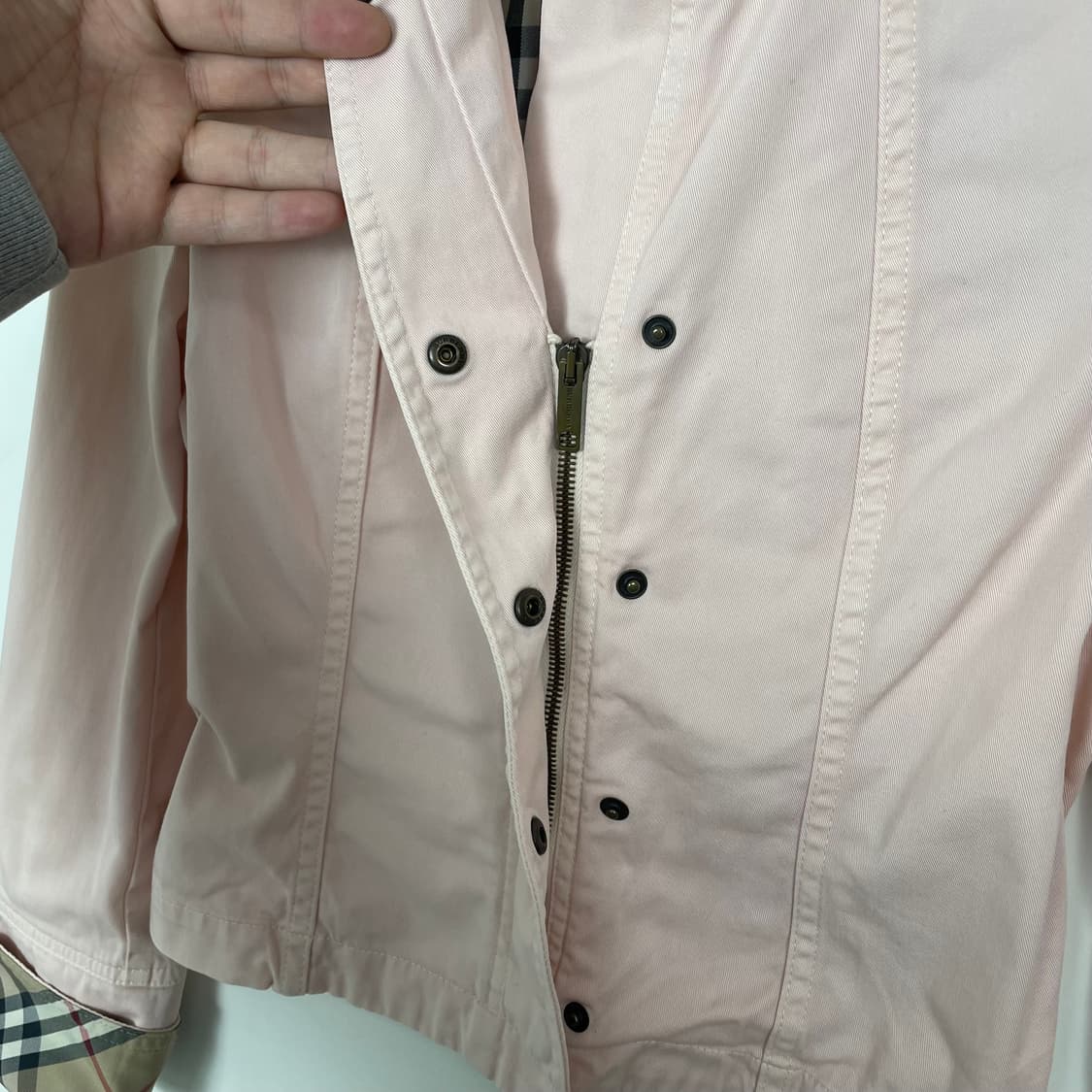 버버리 이탈리아 메이드 여성 코튼자켓 (UK6) 상품이미지5