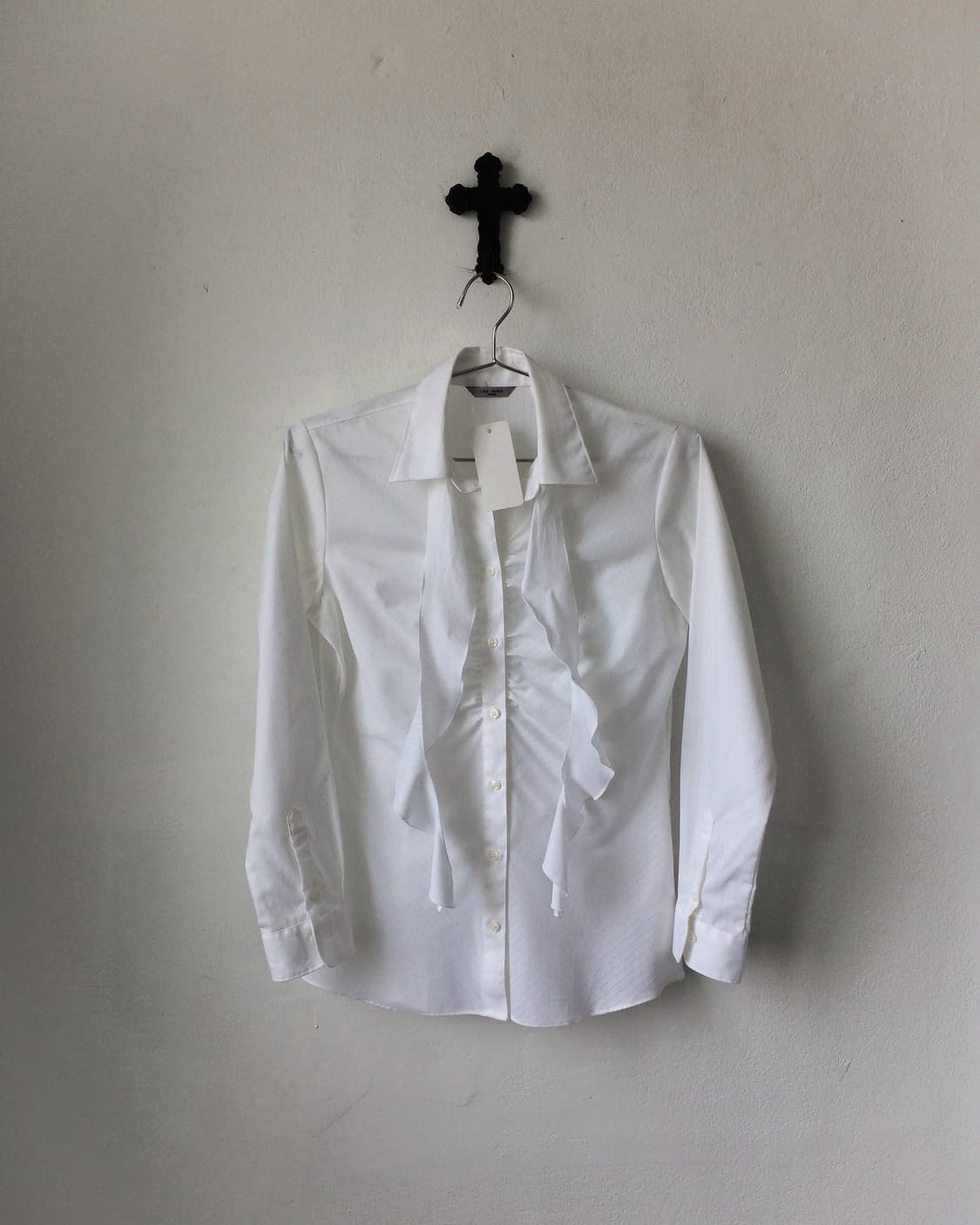 Tied point shirring shirt 상품이미지2