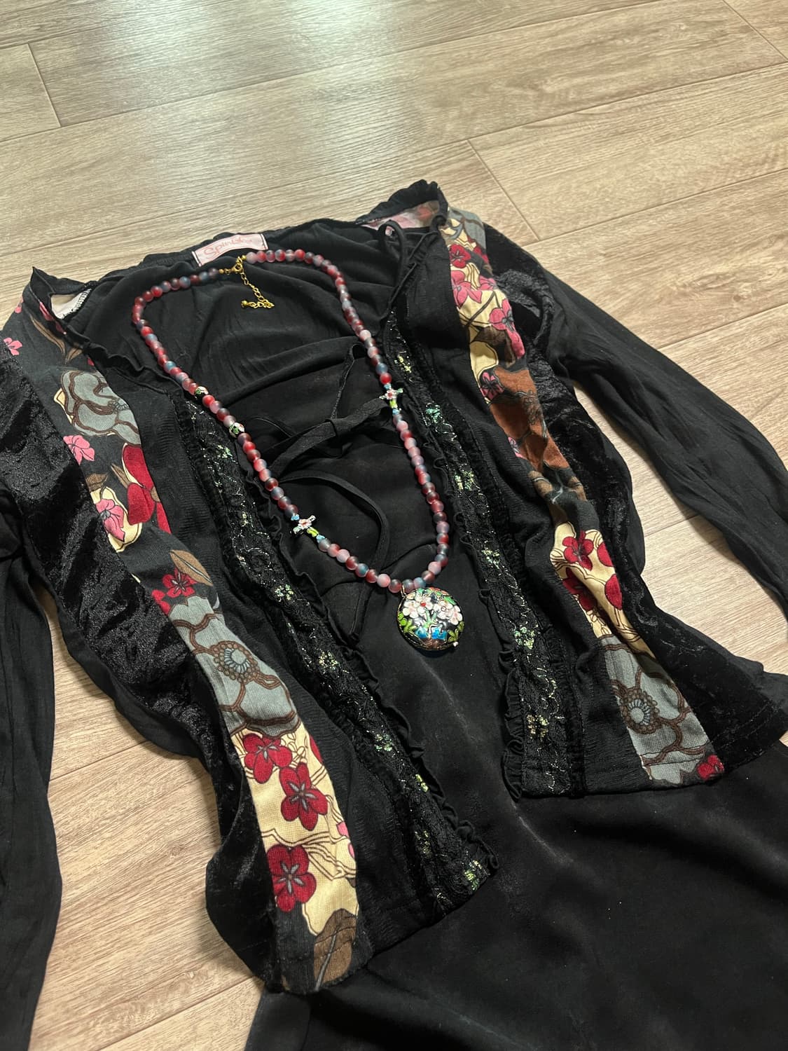 빈티지 오리엔탈 코디셋 vintage oriental top dress 상품이미지1