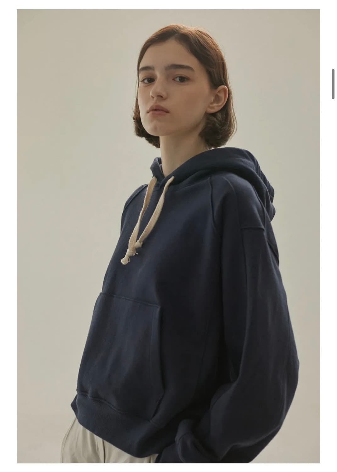 논로컬 후드 (네이비, 그레이)  상품이미지1