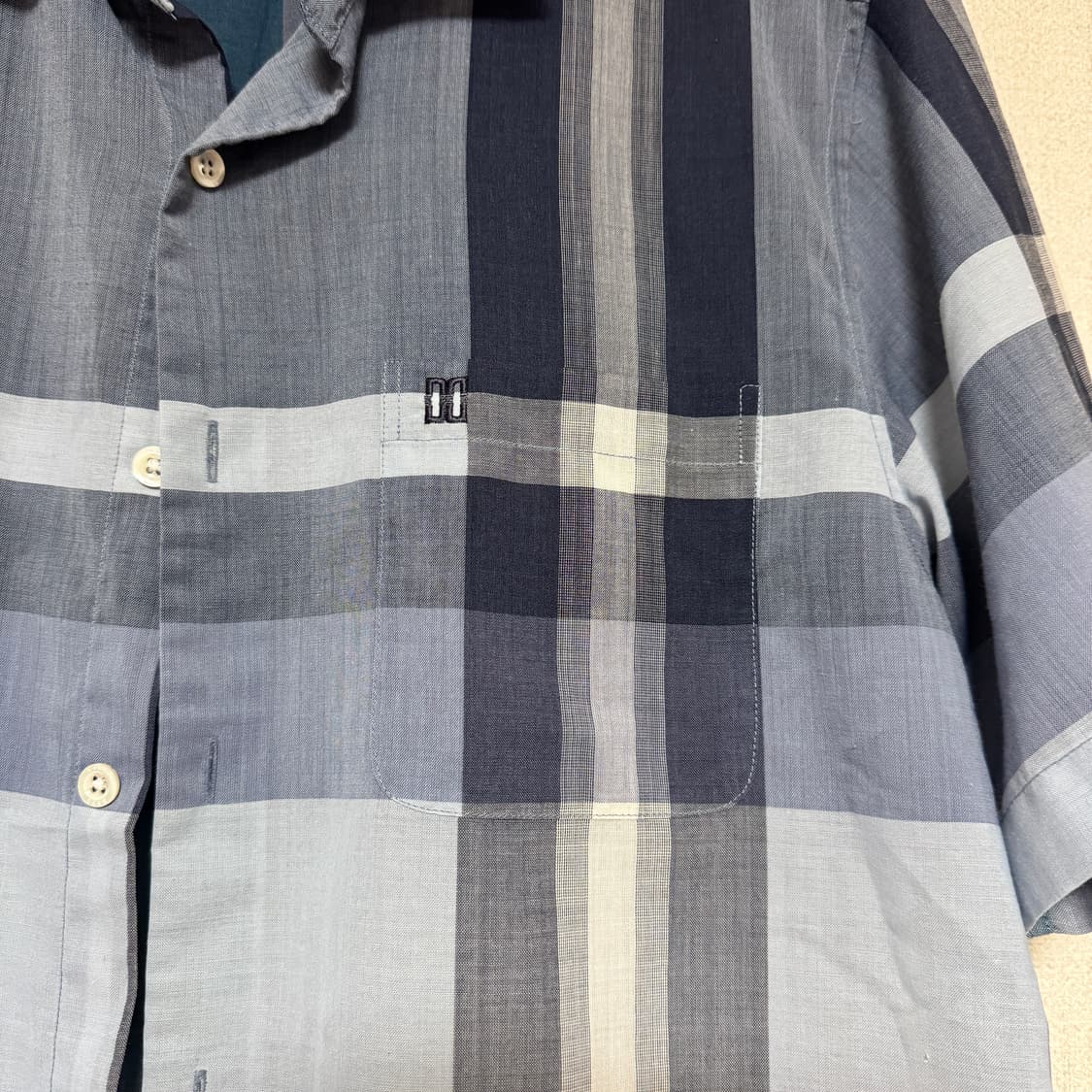 닥스 체크 반팔 셔츠 100 상품이미지3