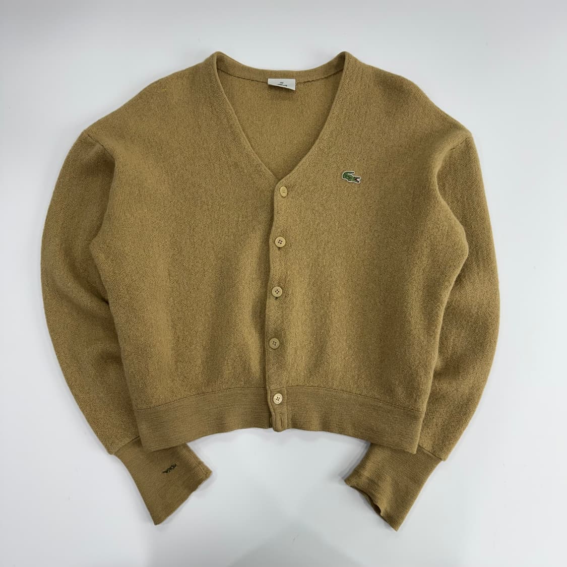 Lacoste 라코스테 스몰로고 베이지 니트 가디건 상품이미지3