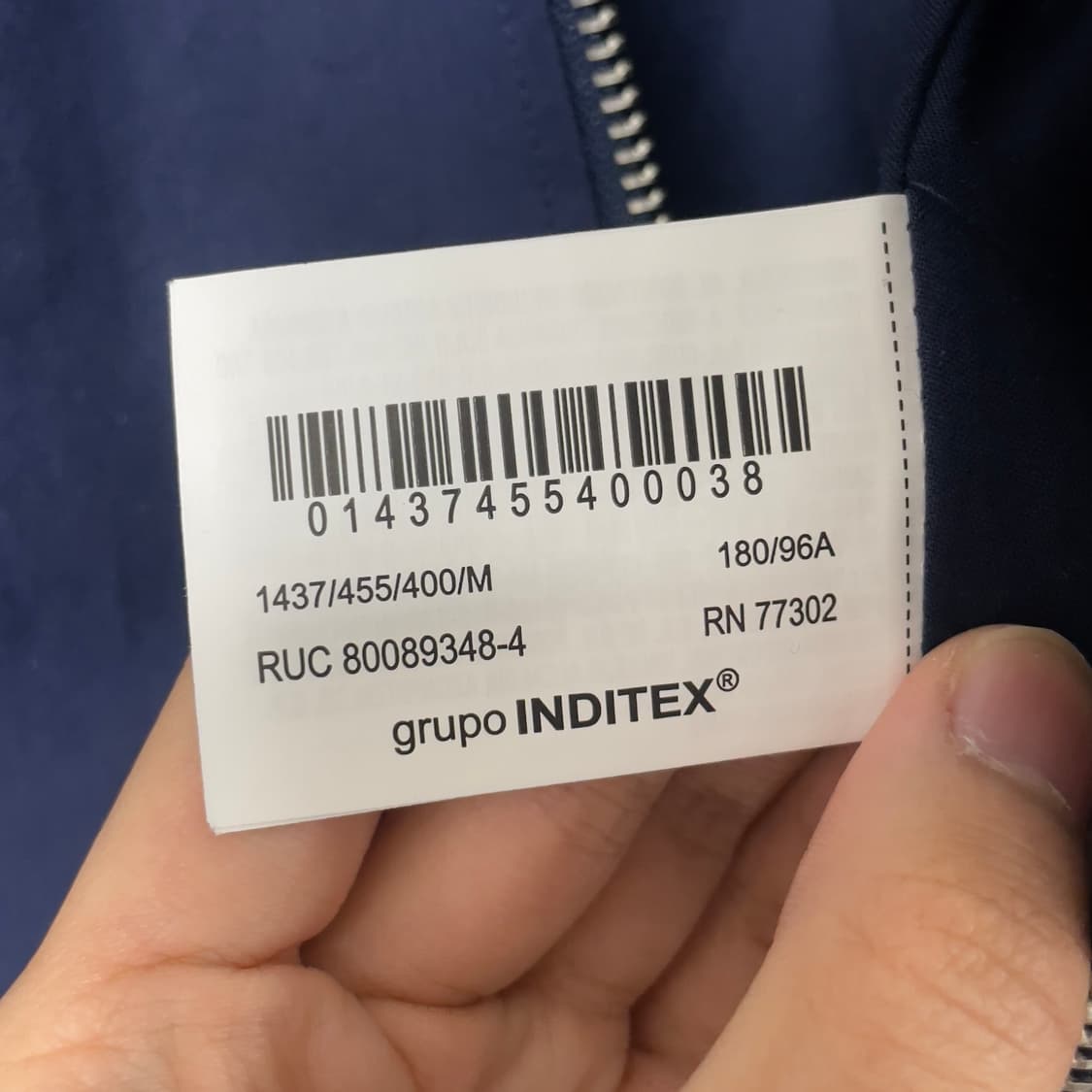 자라 프렌치 블루 레귤러핏 블루종 자켓 상품이미지6