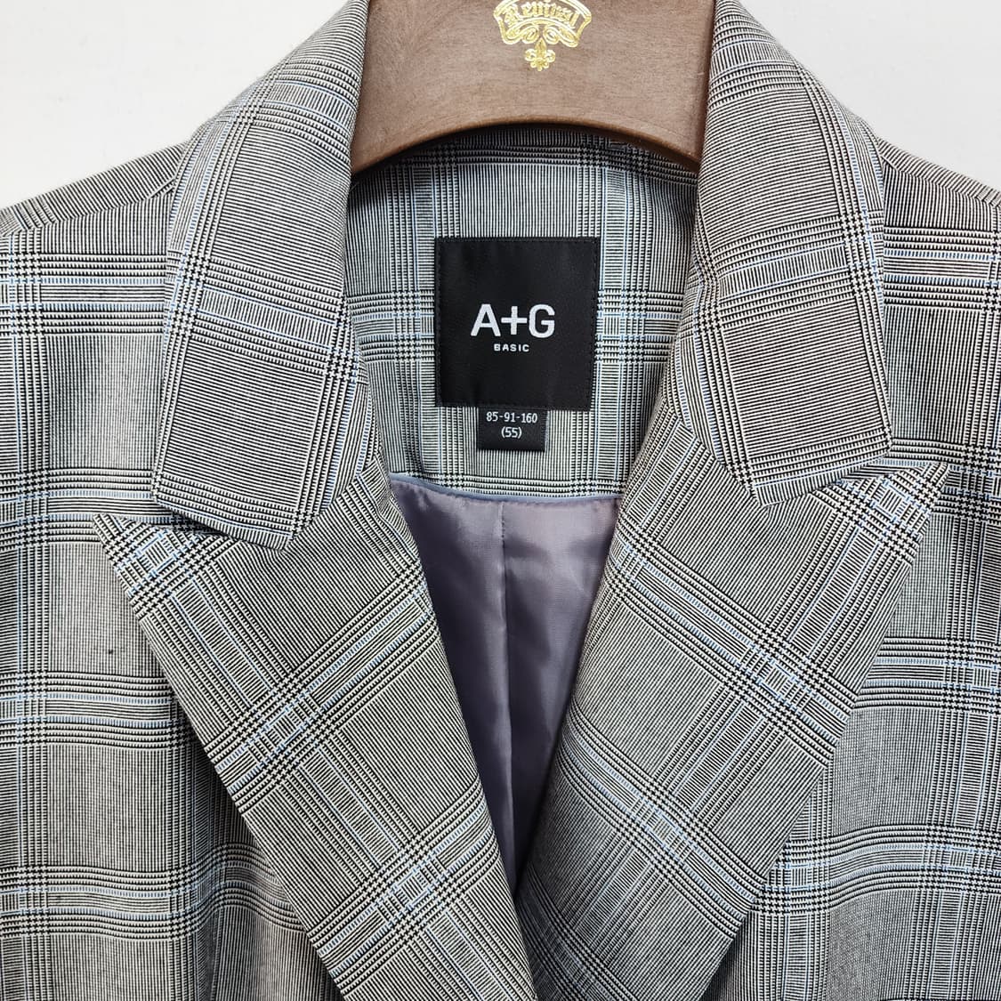 A+G 체크 더블 버튼 자켓 상품이미지4
