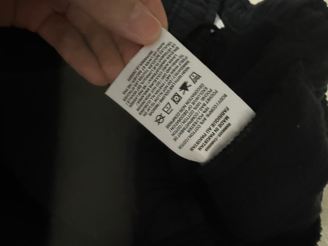 S사이즈 스투시 나이키 NRG 워시드 플리스 팬츠 블랙 상품이미지6