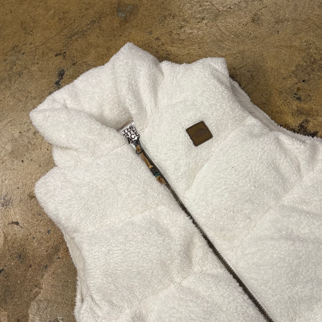 노스페이스 양털 후리스 화이트 패딩 조끼 85 상품이미지1