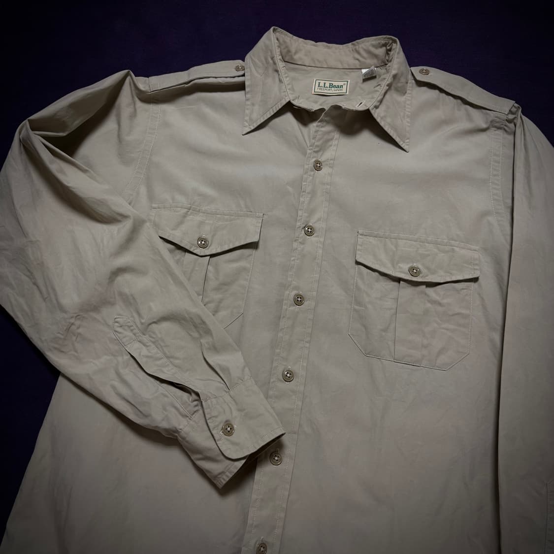 80s L.L.Bean Utility Shirt Made in U.S.A 상품이미지5