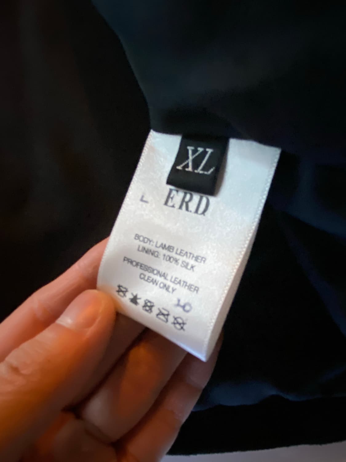 앙팡 리쉬 데프리메 램스킨 블루종 자켓 사이즈 xl 상품이미지8