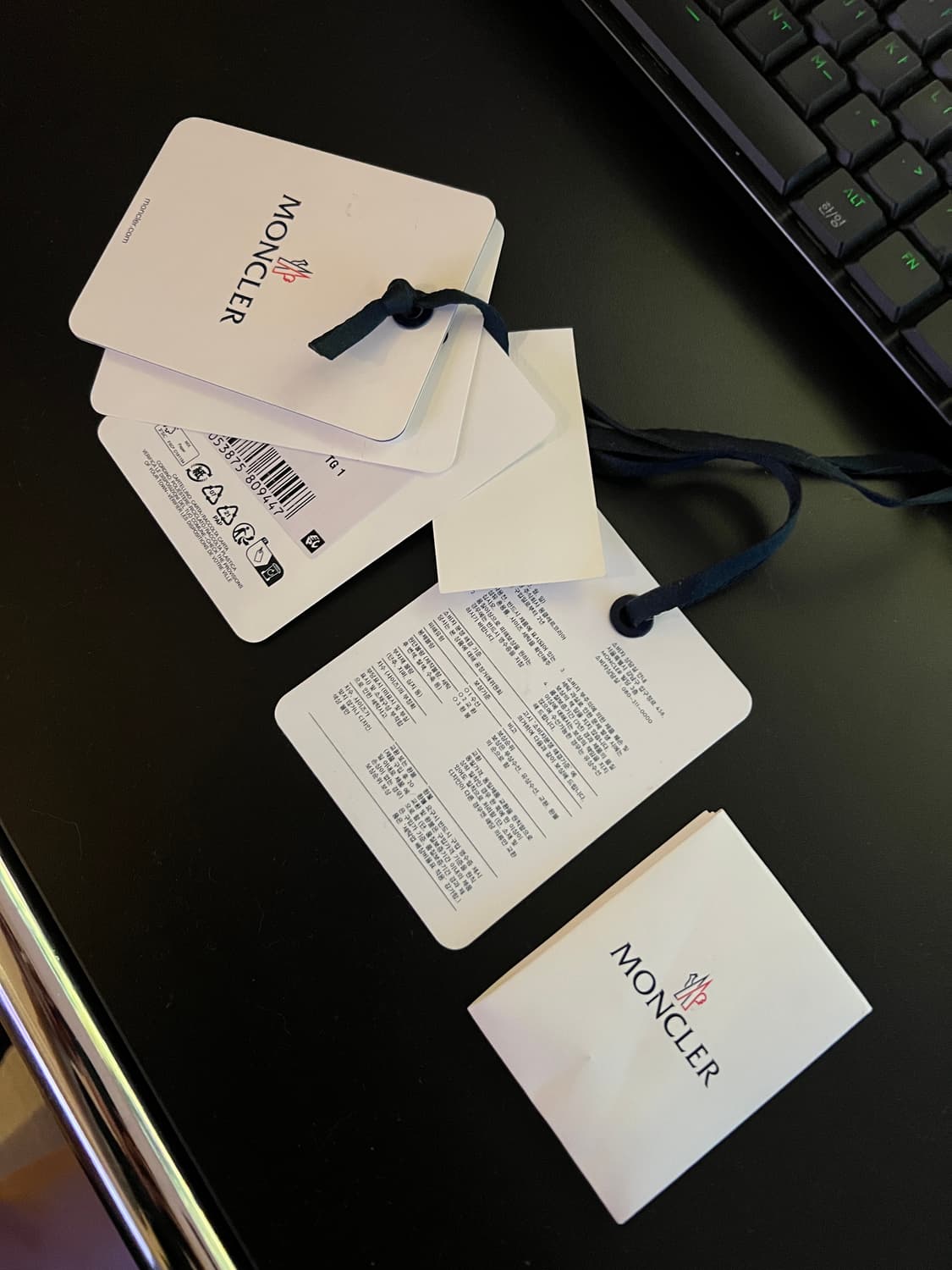 몽클레어 리어지 롱 다운 패딩 블랙베이지 1사이즈 상품이미지10