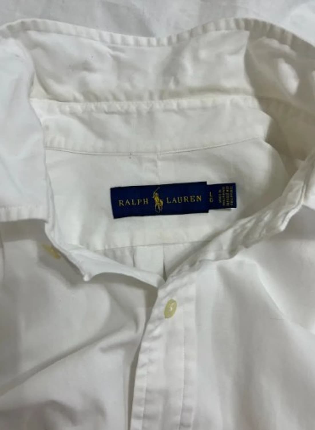 폴로랄프로렌 남성 화이트 코튼긴팔셔츠 L 상품이미지4