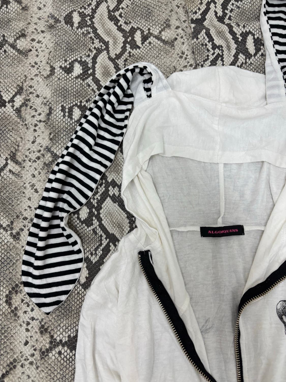 “Algonquins” 00’s Rare Design Stripe Rab 상품이미지8