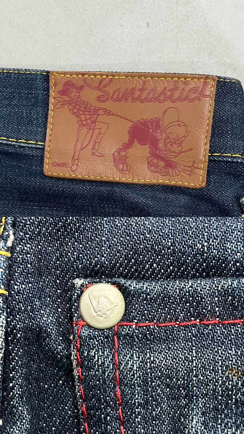 SANTASTIC! 🏏🐒 saru denim pants 상품이미지7