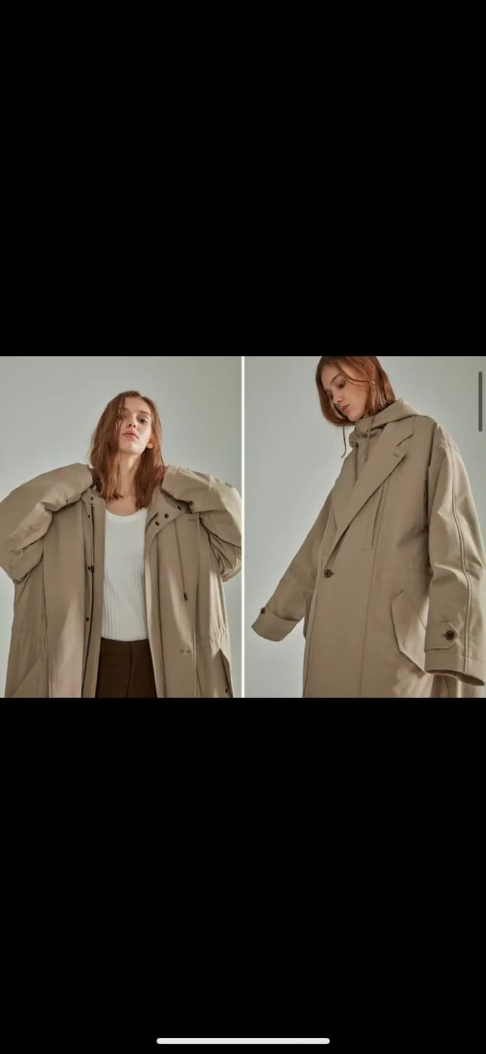 노앙 패딩 트렌치코트 (M) 상품이미지3