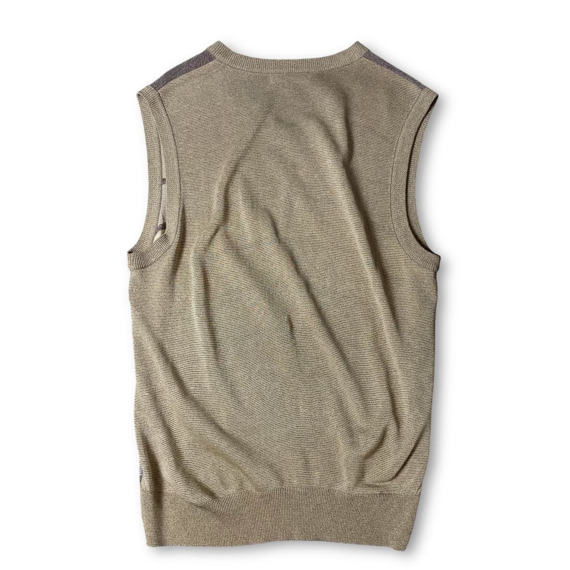 닥스 브라운 옐로우 체크 니트 베스트 100 상품이미지2