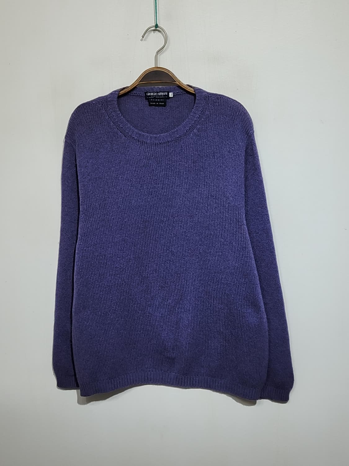 (L) 조르지오 아르마니 캐시미어 니트 무지 스웨터 이태리판  상품이미지1