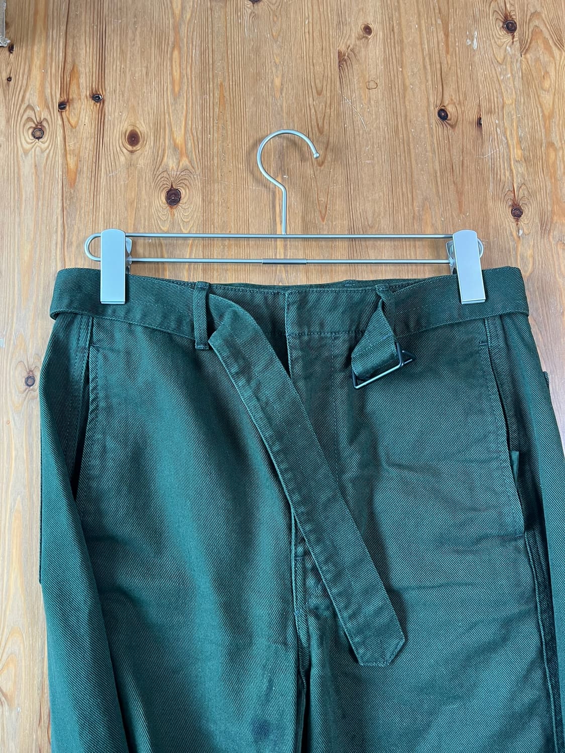 르메르 트위스트 벨티드 데님 팬츠 그린 S 상품이미지3