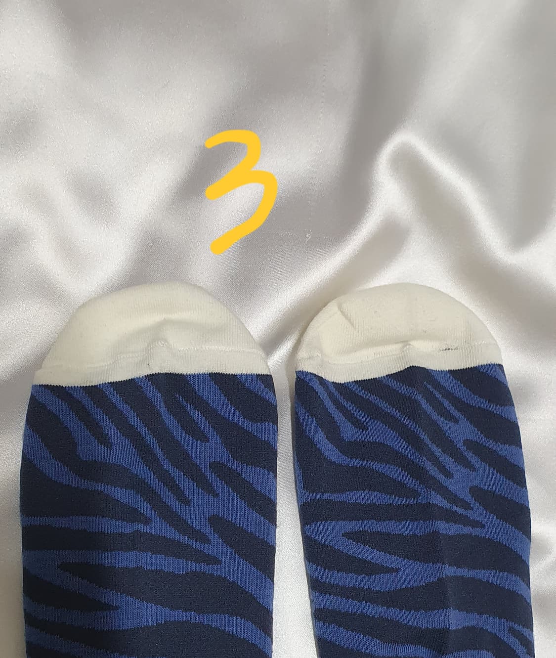 블루 네이비 지브라 얼룩말 브레인 데드 로고헤드 드레스 삭스 양말 상품이미지6