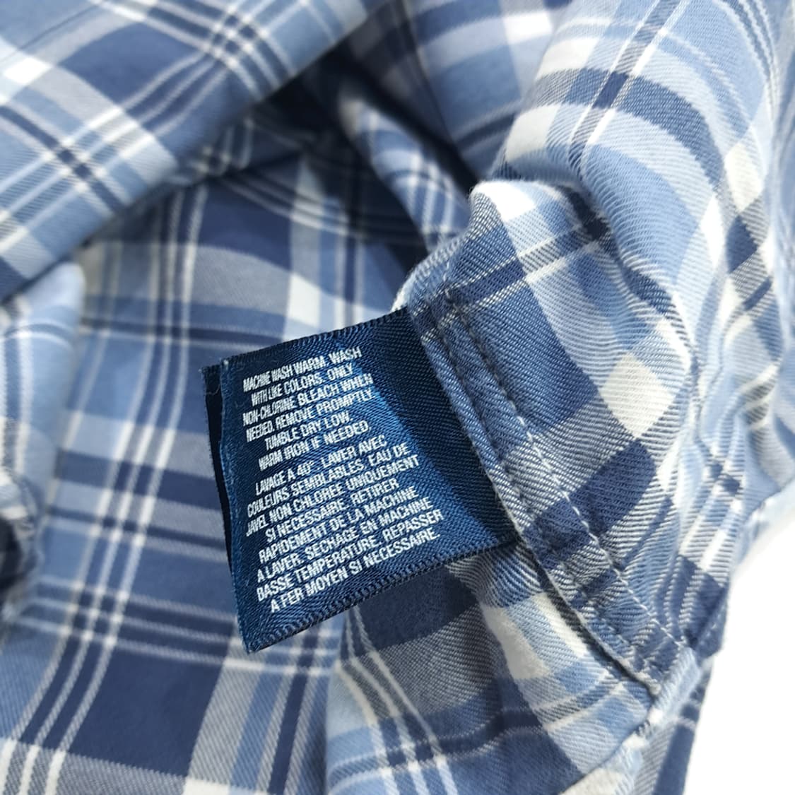 Co793W XL 폴로 랄프로렌 블루 타탄체크 긴팔 셔츠 남방 상품이미지6