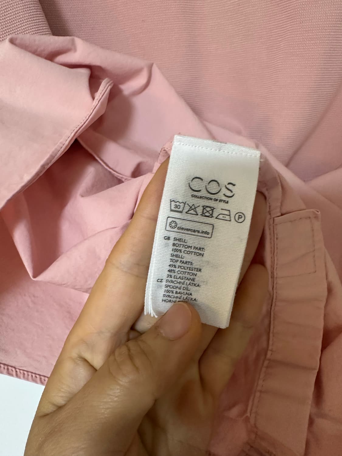 COS  코스 여성 배색  칠부  티셔츠-M사이즈 상품이미지5