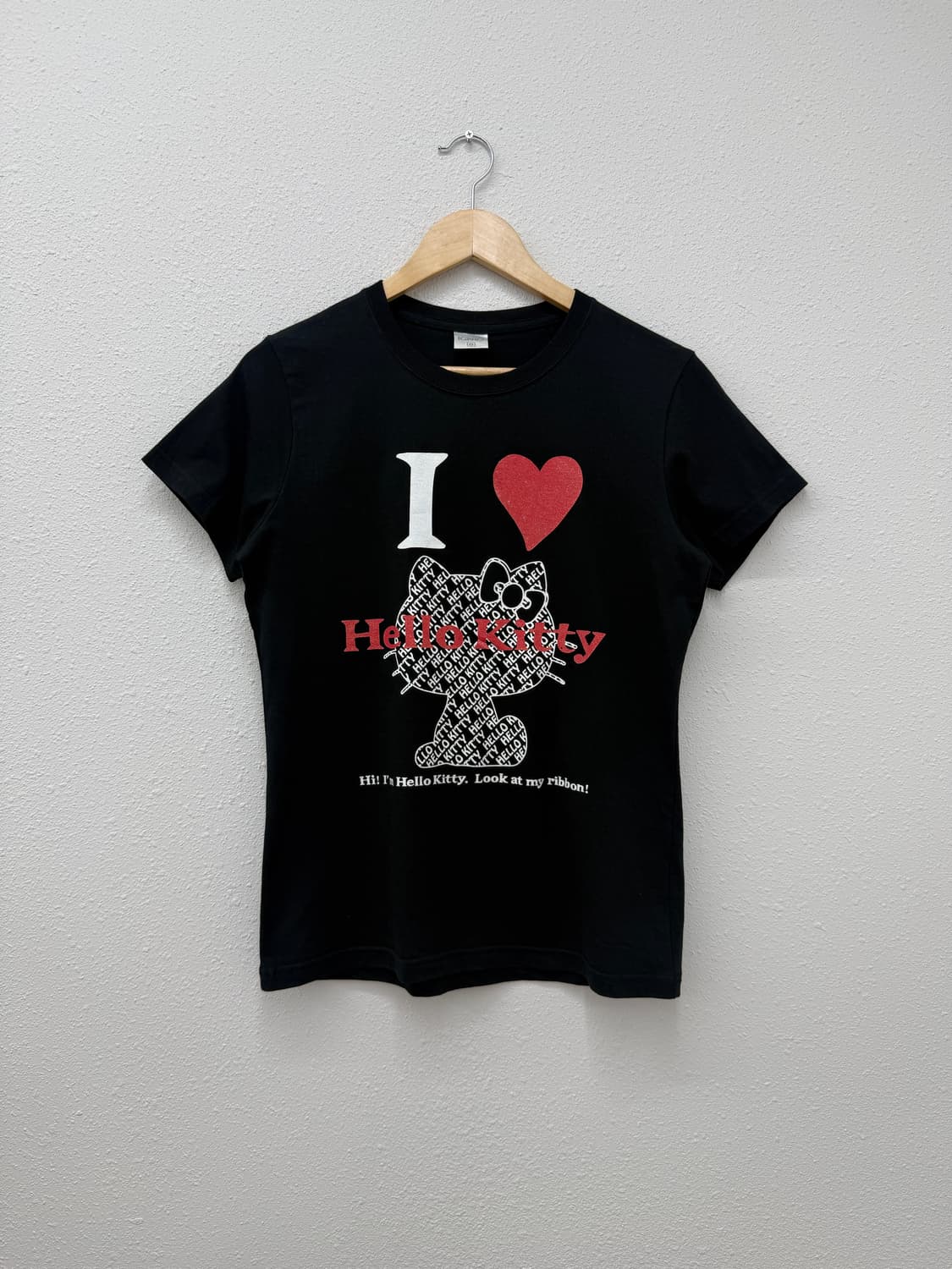 빈티지 IGNIO 헬로키티 블랙 반팔티 상품이미지1