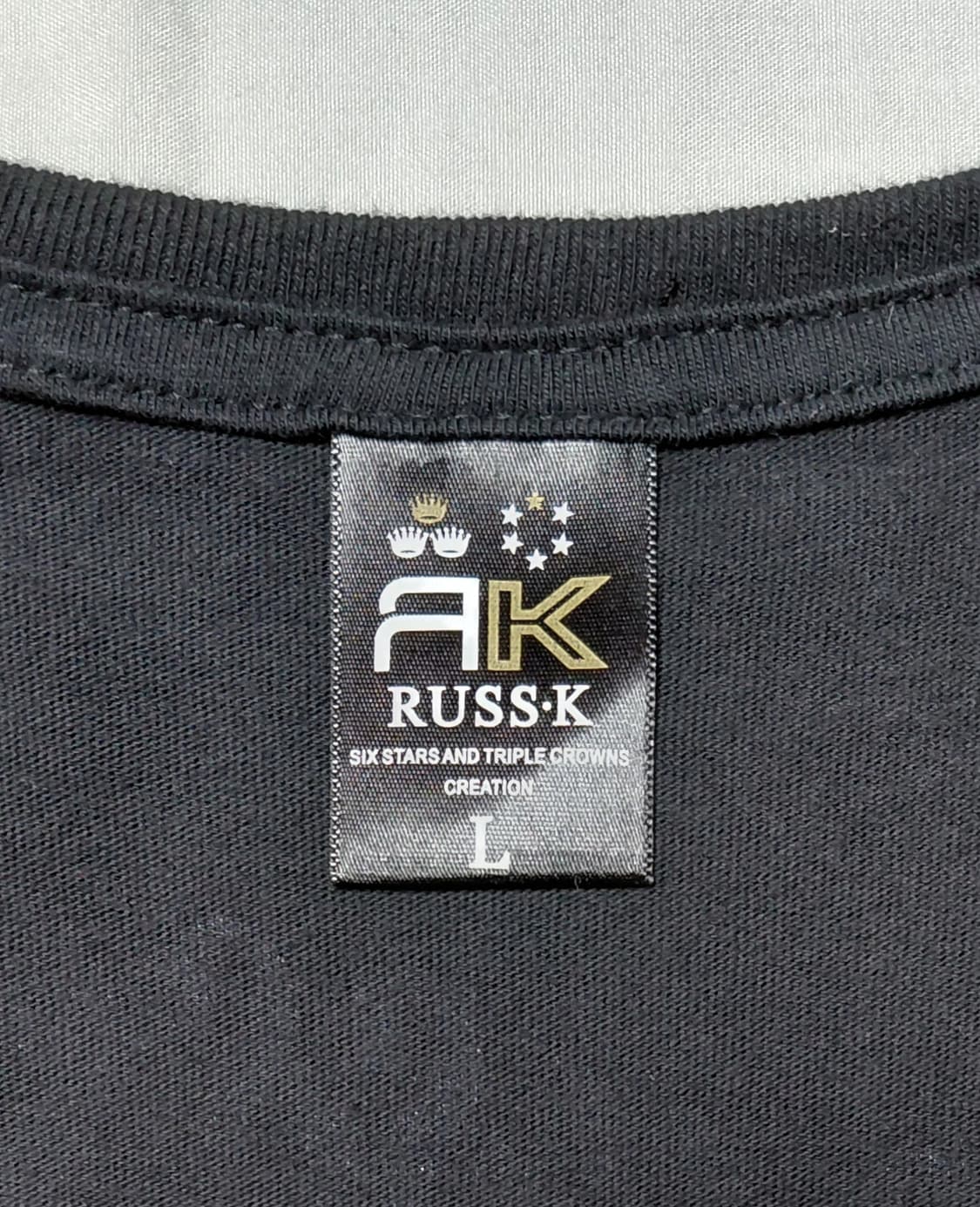 [S] Russ K(러스케이) 실버 그래픽 박로고 롱 슬리브 티셔츠 상품이미지5