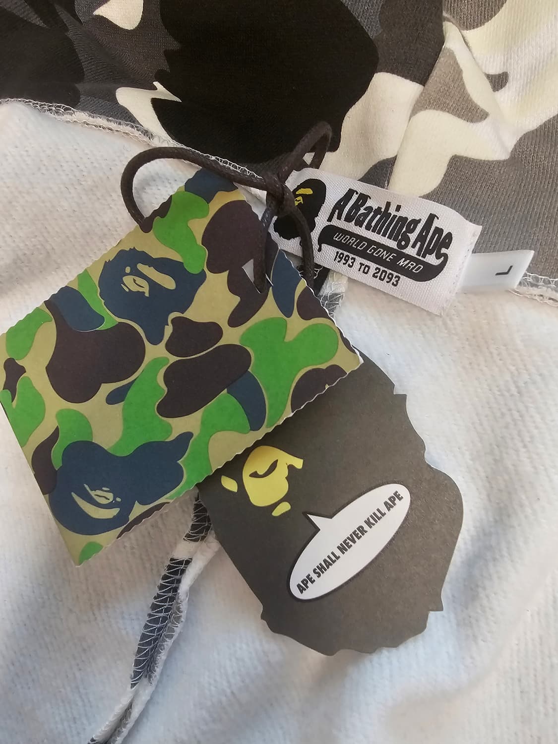 베이프 아수라 후드집업 L 팝니다 상품이미지2