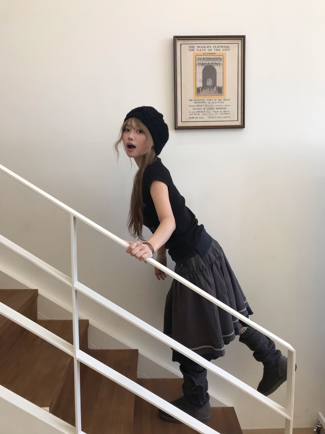 버버리 로고 프린팅 반팔, 블랙 니혼진 숏 코트 세트 상품이미지3