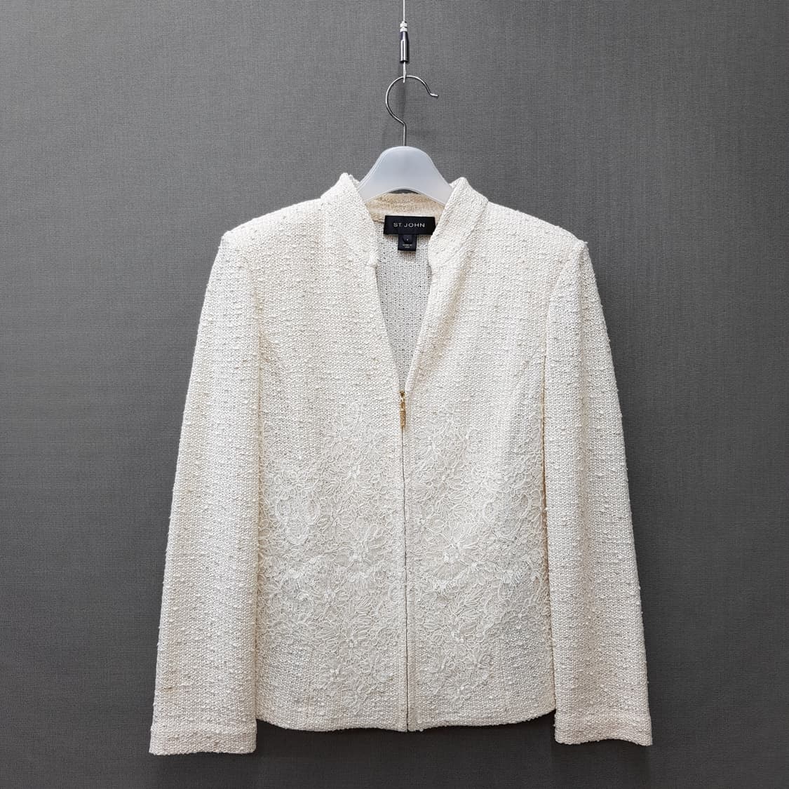 세인트존 STJOHN 부클 니트 자켓  스커트 투피스 세트 4.6사이즈 상품이미지1