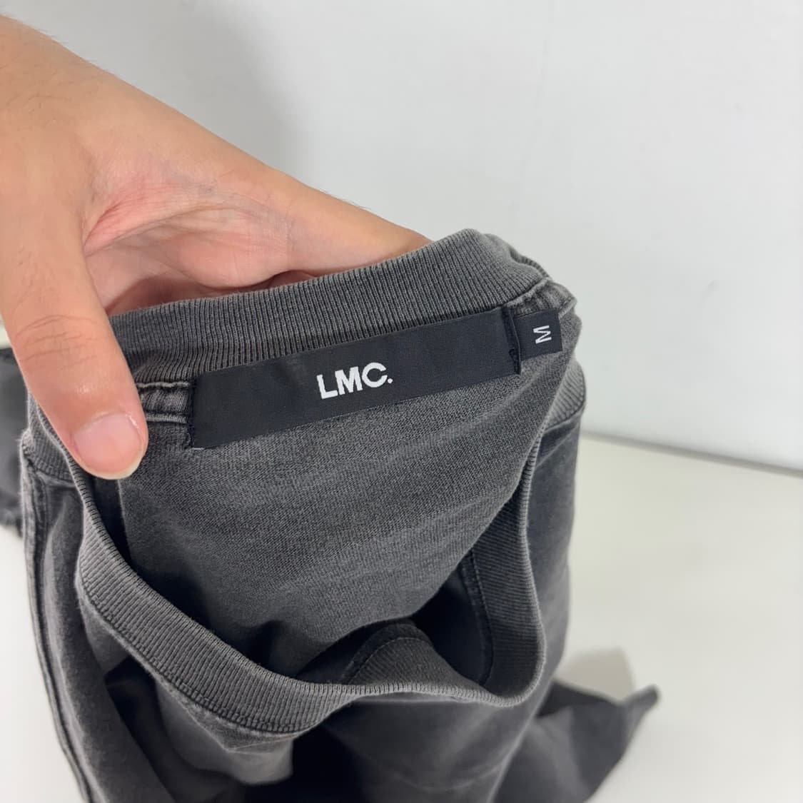 M LMC 진그레이 피그먼트 면 반팔티 상품이미지3