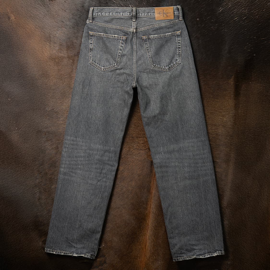 [33] 캘빈클라인 배기핏 루즈스트레이트 블랙 스모크 데님팬츠 그레이  상품이미지1