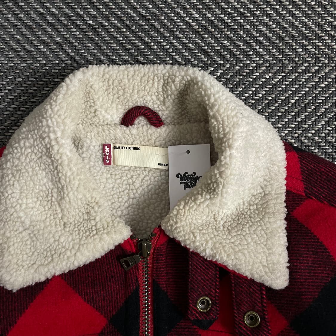 리바이스 타탄체크 버팔로 쉐르파 트러커 자켓 y 2886 상품이미지5