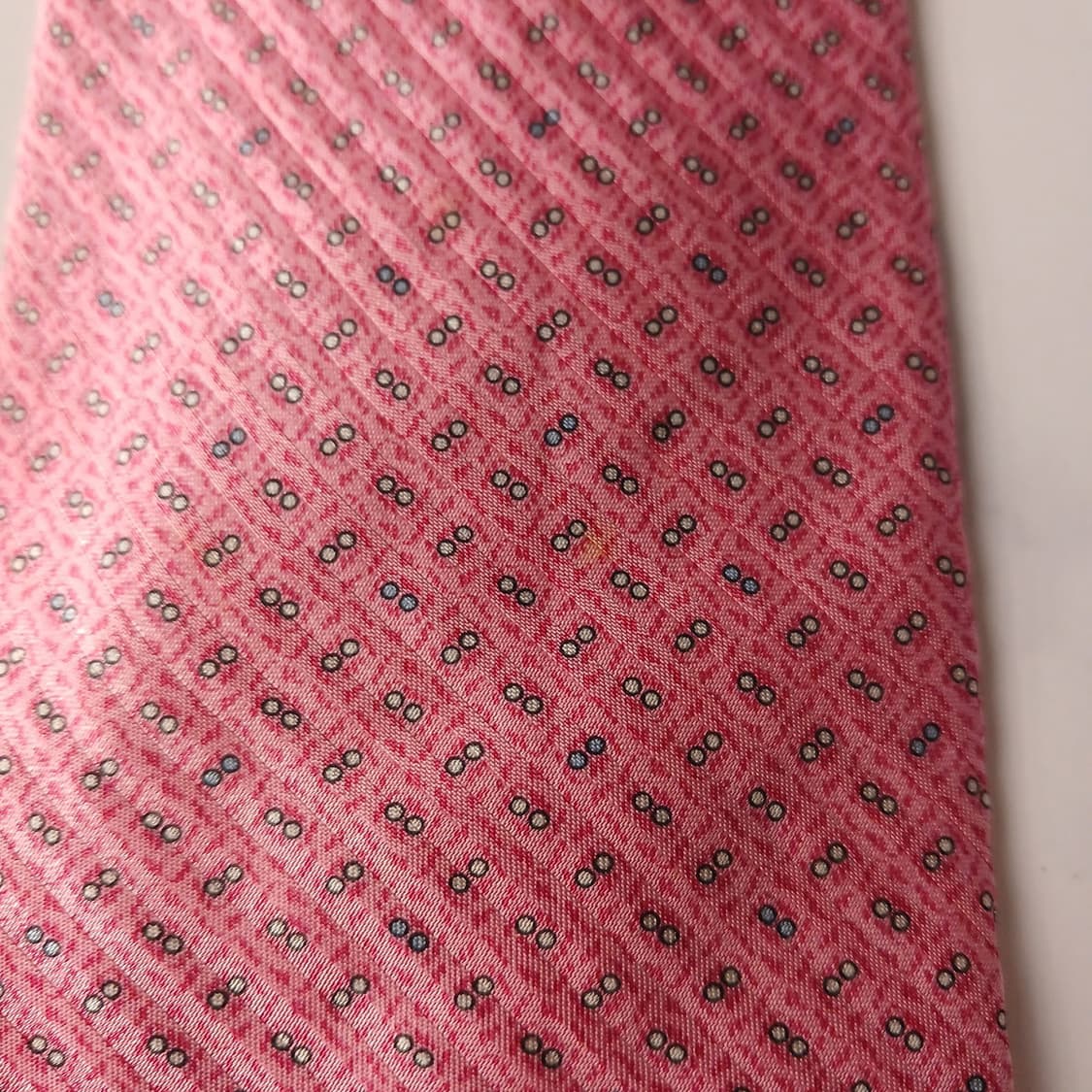 던힐 실크 핑크 자카드 패턴 넥타이 9.5cm B등급 A18807
 상품이미지7