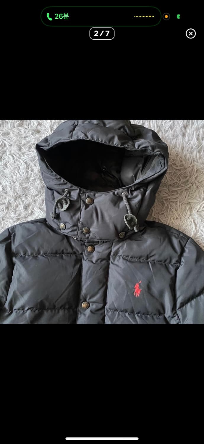 [희귀템] 폴로 랄프로렌 여성 후드 다운 패딩 자켓 S 상품이미지2