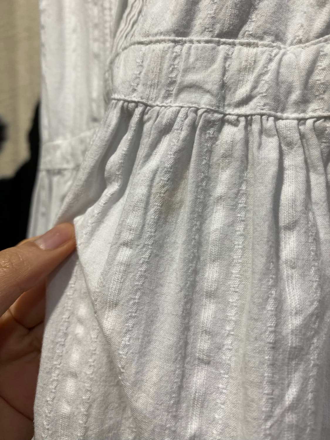 Japanese vtg 페어리 무드 엠보 프릴 슬리브리스 상품이미지6