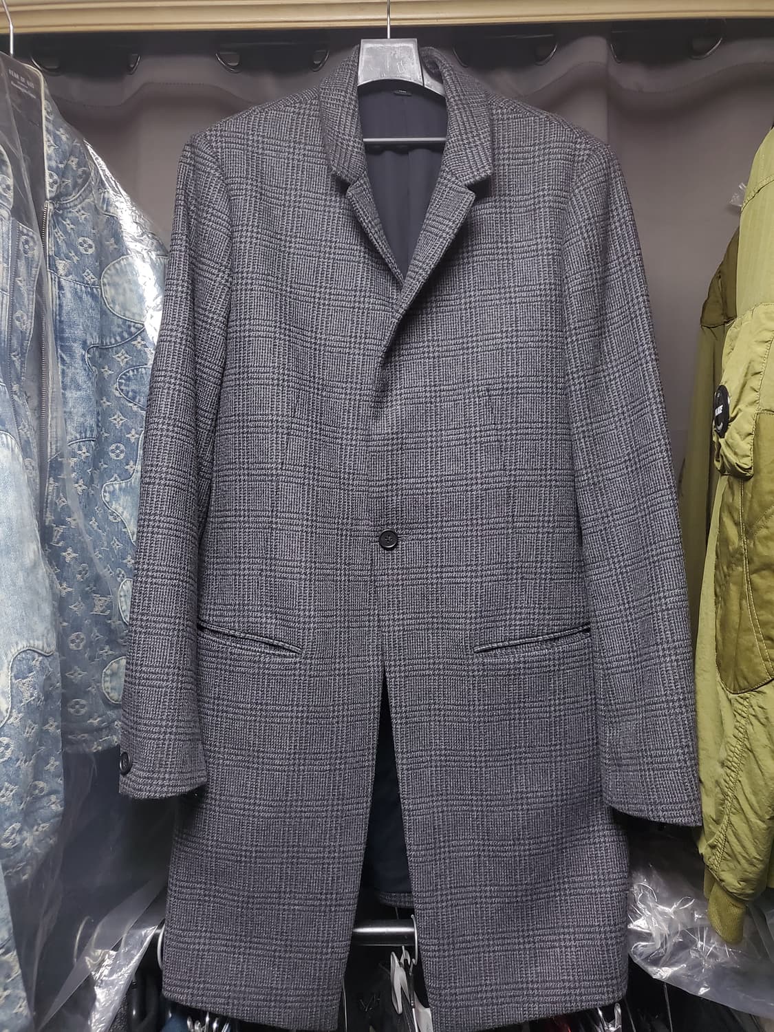 올세인츠 체크 체스터필드 코트 상품이미지1