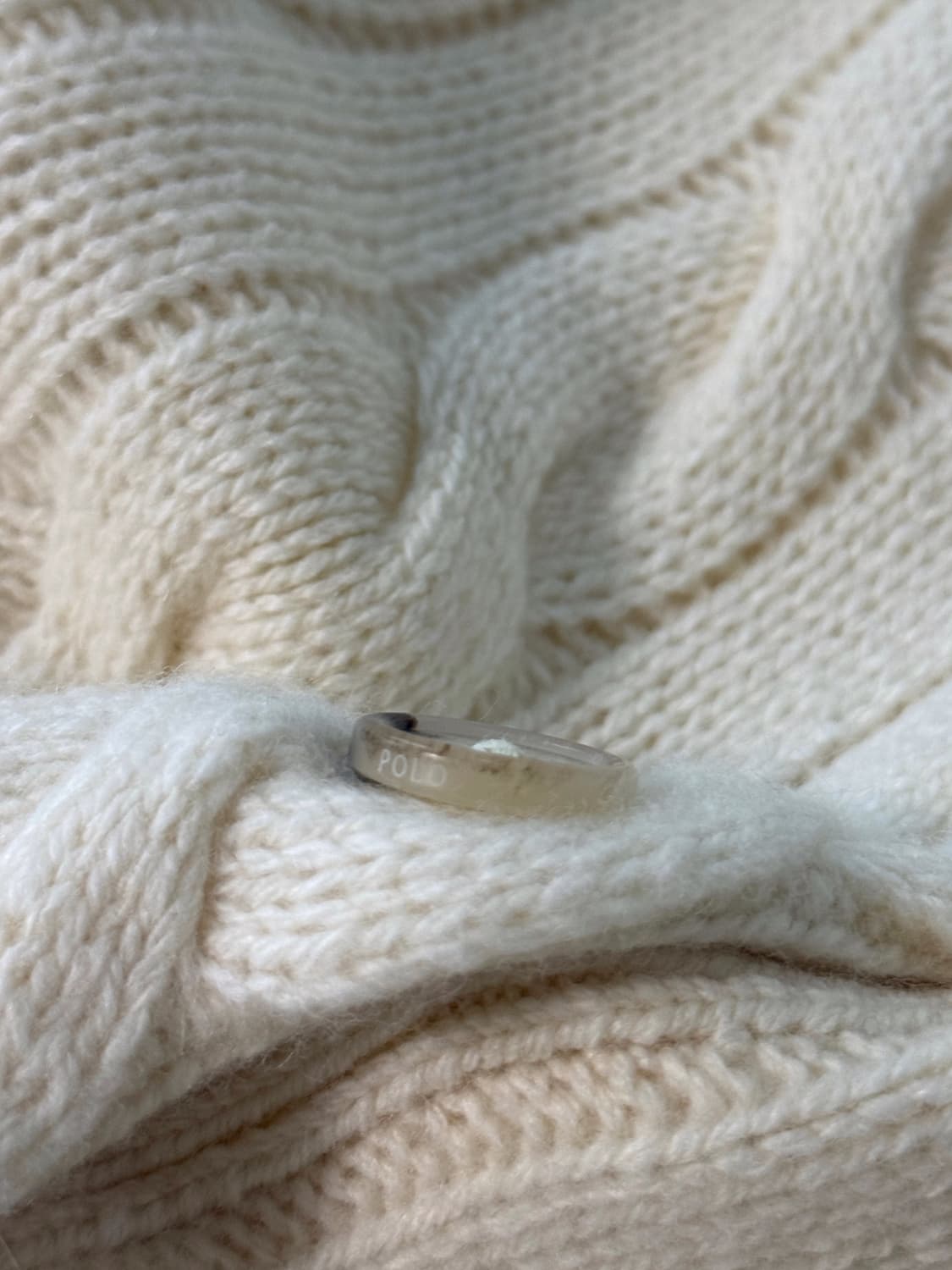 폴로 랄프로렌 신형 QR 캐시미어 울 아이보리 가디건 상품이미지8