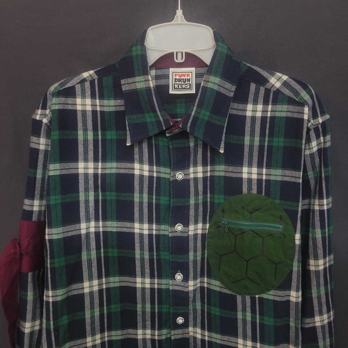 PUNK DRUN KERS 펑크 체크 셔츠 상품이미지2