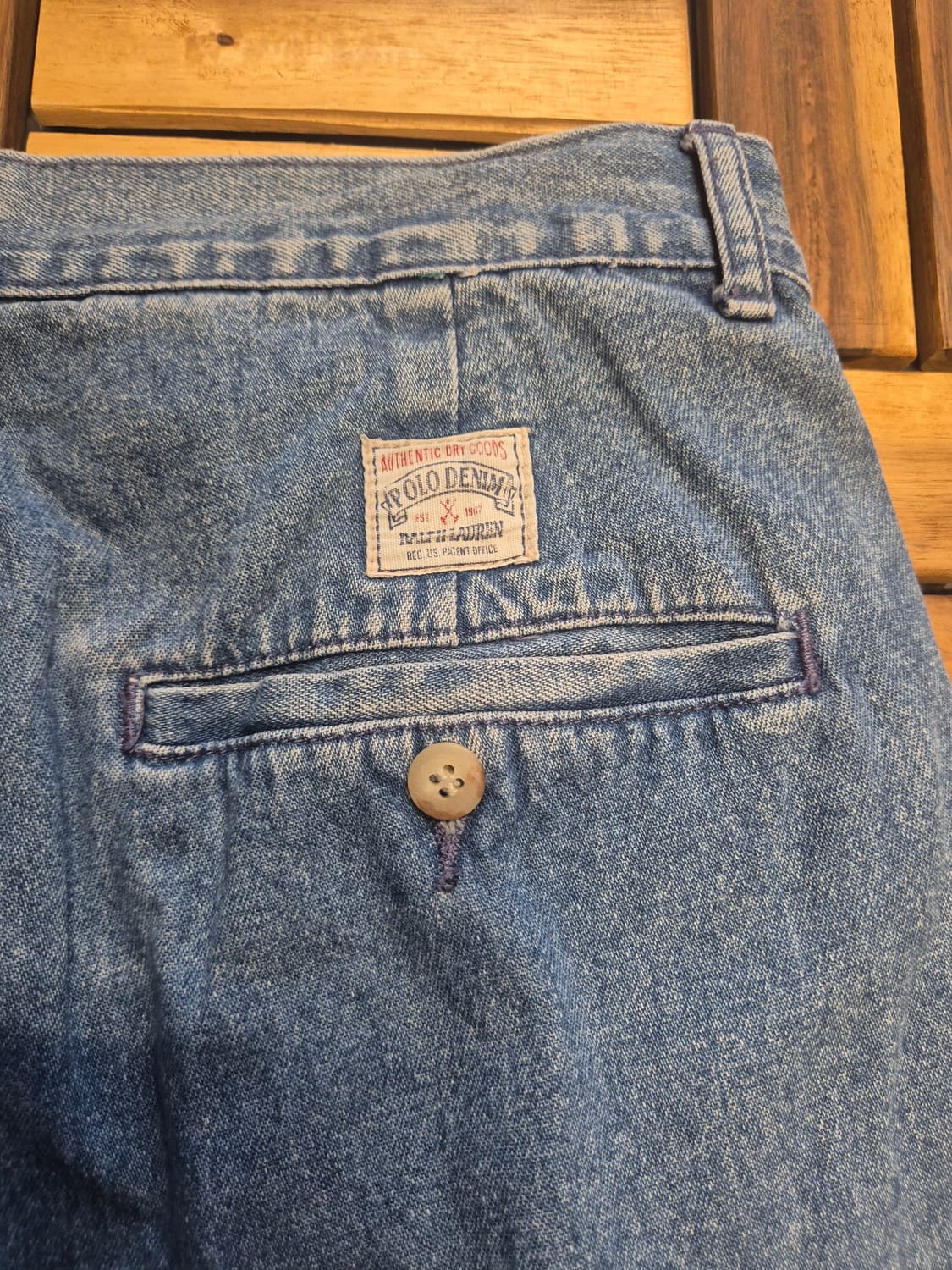 90s polo 폴로 'polo denim tag' 데님 치노 팬츠 상품이미지5
