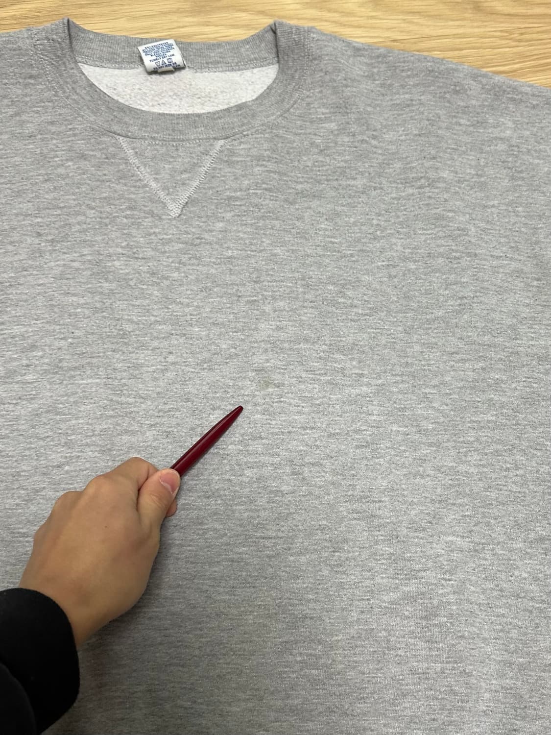 90s 빈티지 러셀 스웻셔츠 그레이 XL 상품이미지6