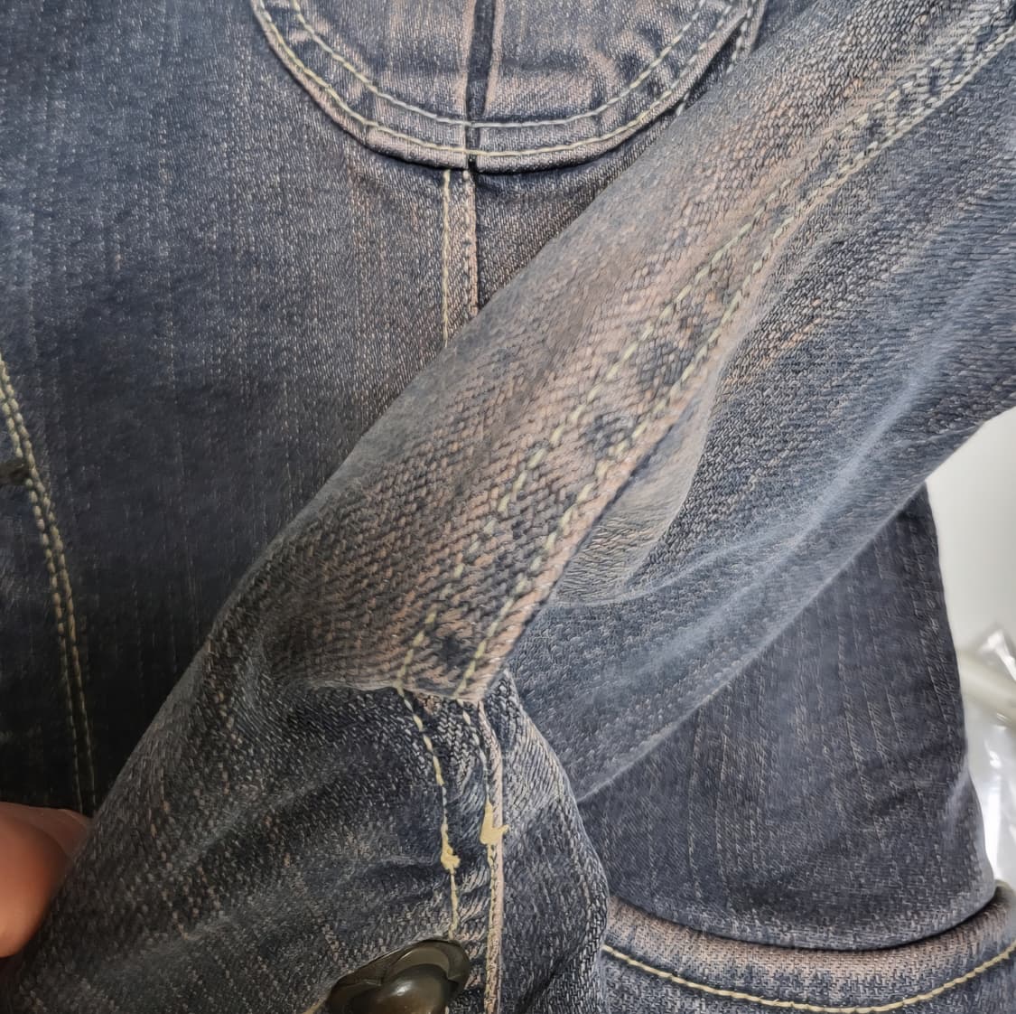 오브제 퍼프 데님 패딩자켓 상품이미지5