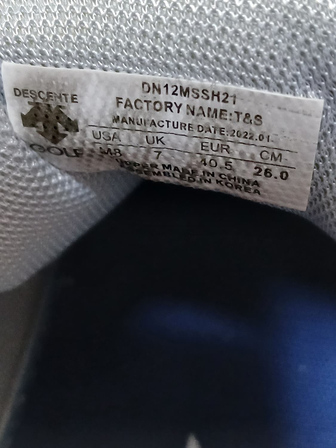 데상트 보아 골프화 (260mm)  상품이미지5