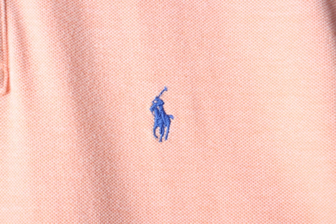 (M-XL) 폴로 랄프로렌 반팔 카라 티셔츠 오렌지 무지-H30629 상품이미지5