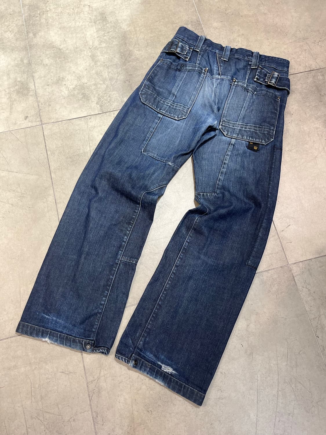 G-Star Raw 락펑크 버클 와이드 데님 팬츠  상품이미지1