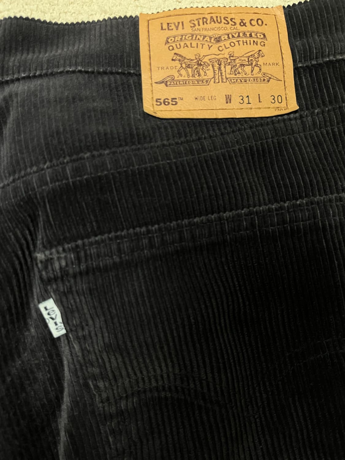 빈티지 90s 리바이스 565 코듀로이 팬츠 상품이미지3