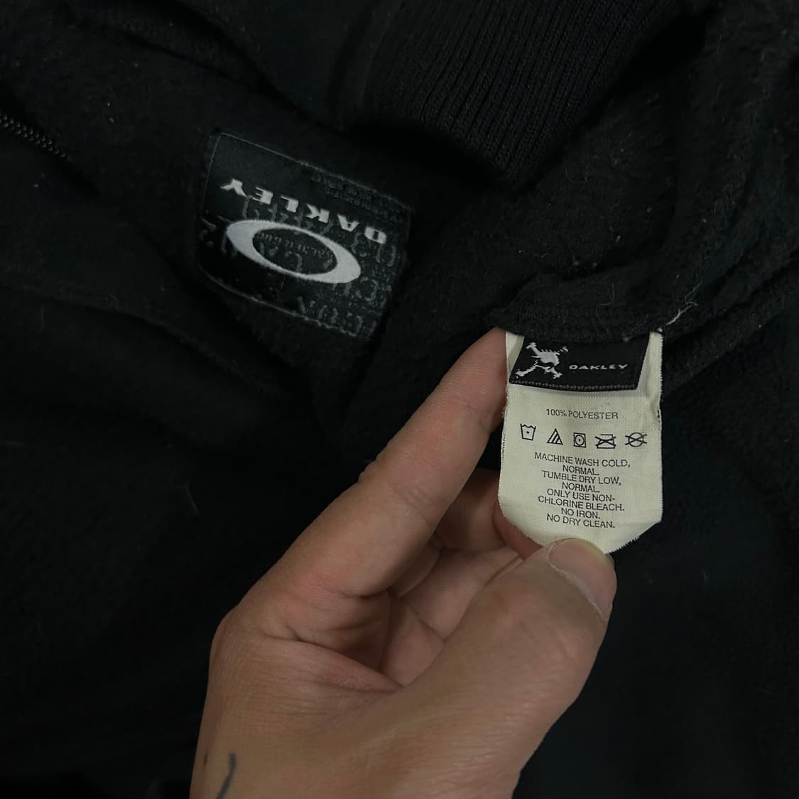 (XL) 00s 오클리 블랙 풀집업 플리스 자켓 상품이미지10