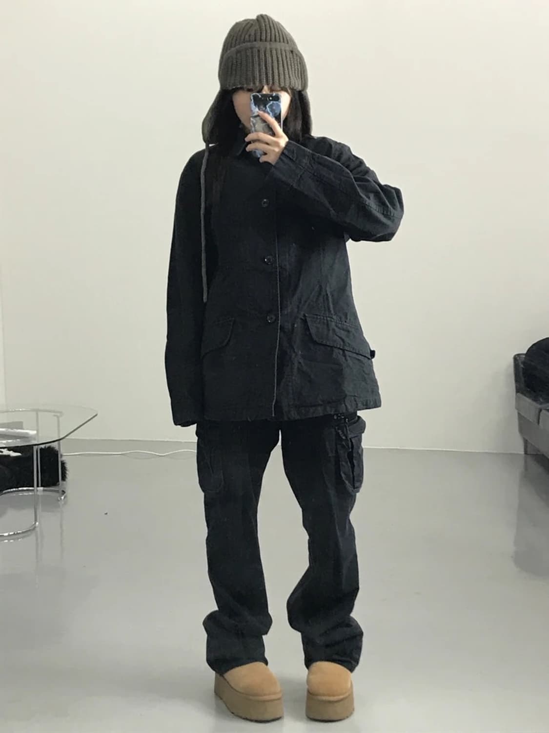 JPN 블랙 코튼 자켓 상품이미지2